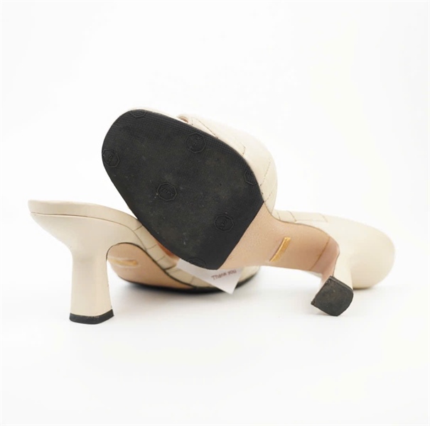 Dép GG màu kem size 35 đế 8p KG +