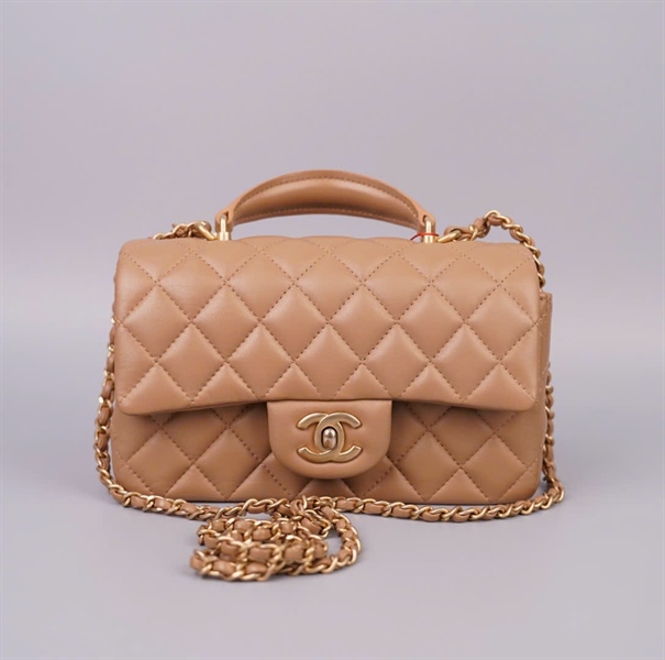 Túi Chanel Handle nude (XN7HUT13) sz20 KG +