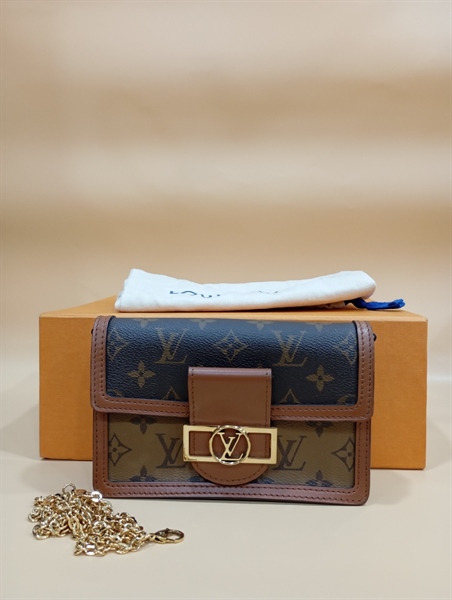 Túi LV Dolphine Hoa Nâu Vàng+