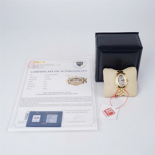 Đồng hồ Chopard vàng đính đá (1014573) (HC) KG+