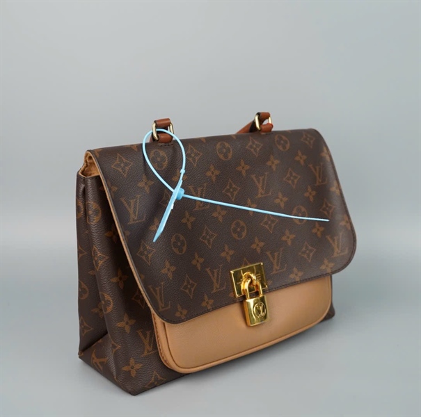 Túi LV padlock hoa nâu sz28 (ALT) KG+