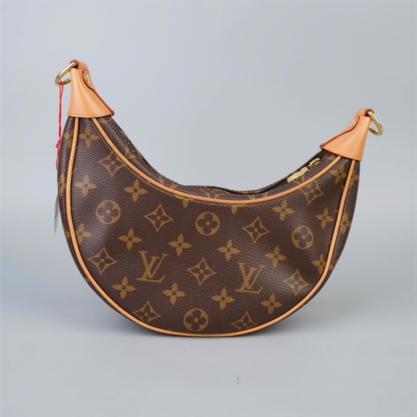 Túi LV Loop hoa nâu 2strap sz24 (BQ) KG+