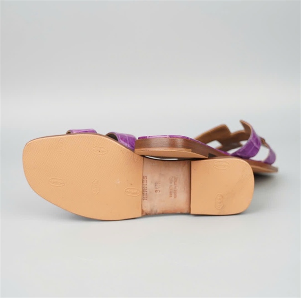 Dép Hermes tím sz34.5 (BMC) KG+