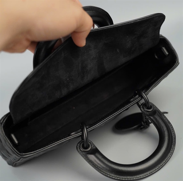 Túi Dior Joy kim cương đen 2strap sz26 (HC)+