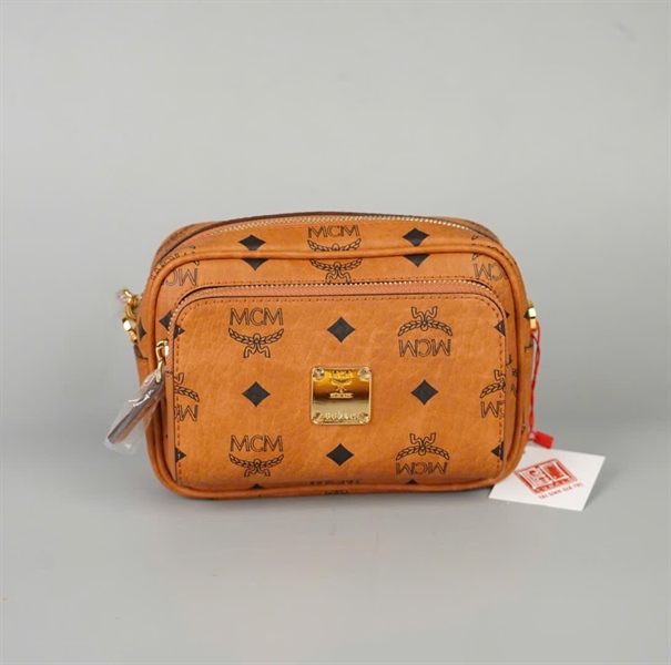 Túi MCM đeo chéo nâu sz17 KG+
