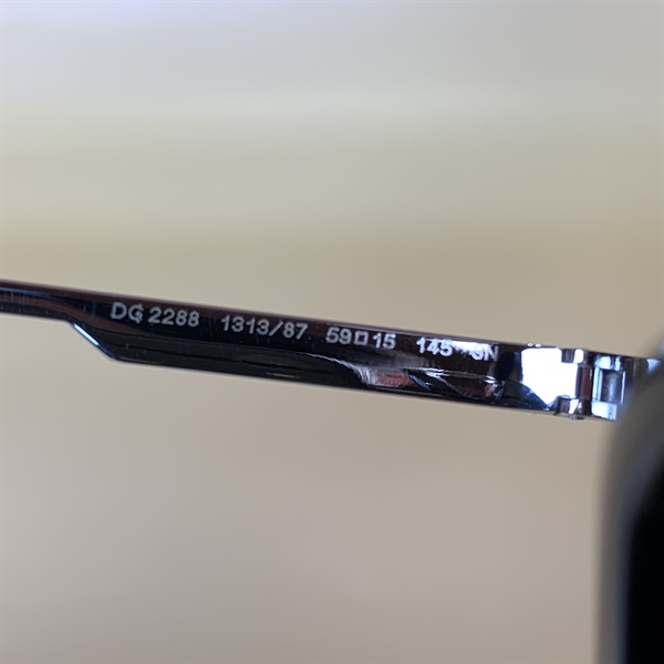 Kính D&G elip trắng vàng KG+