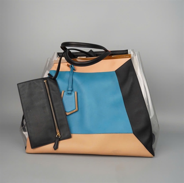 Túi Fendi Tote xanh kèm ví sz38 KG+