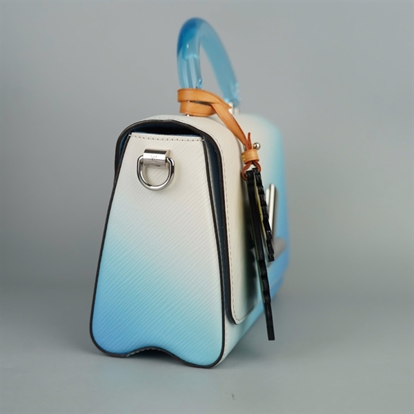 Túi LV Twist handle xanh omber kèm gương + charm sz23 (BMC)+