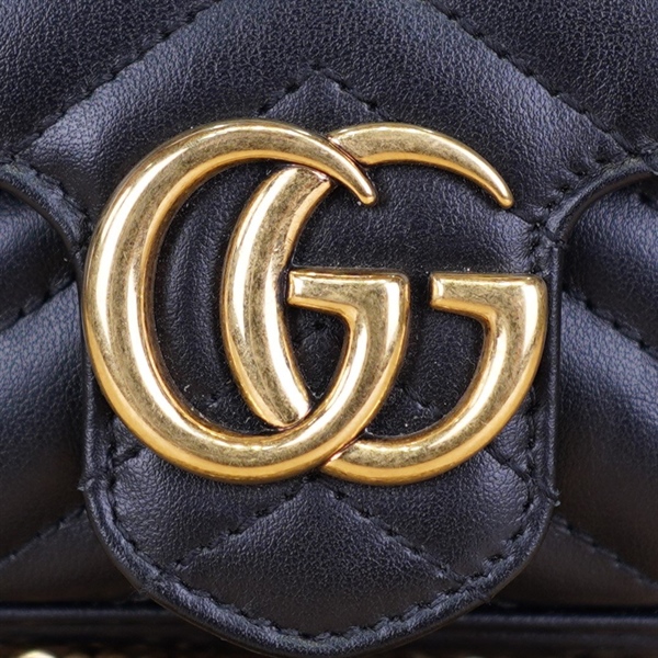 Túi GG marmont đen nhỏ KG+