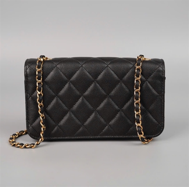 Túi Chanel Charm đen (LHK8CAU1) sz17 KG+