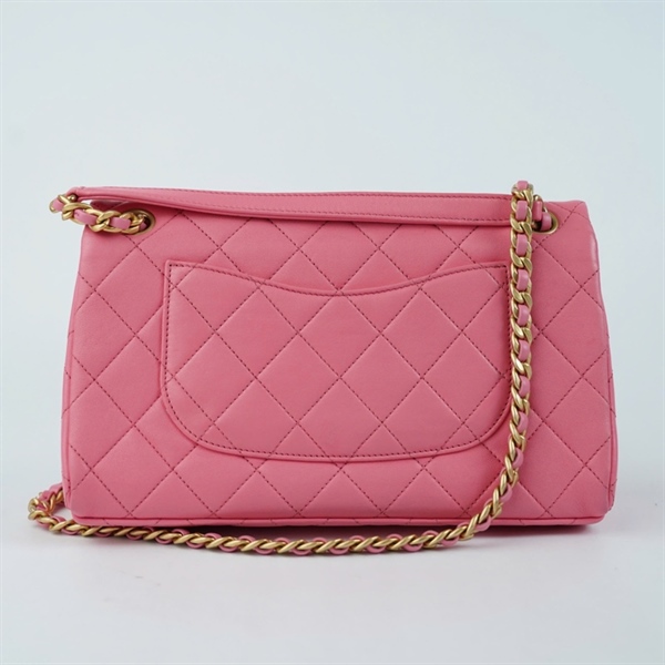 Túi Chanel Classic hồng (X258TLC0) sz25 (BQ) KG+