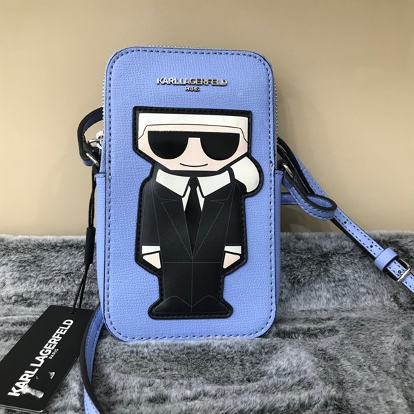 Túi Karl Lagerfeld Hình Người Màu Xanh Dương KG+
