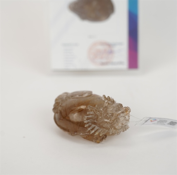 Cụ long quy thạch anh tóc vàng 248526 KG+