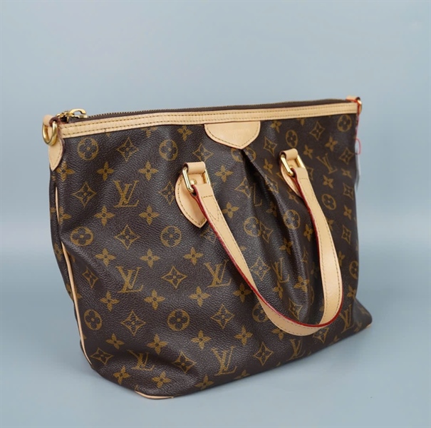 Túi LV hoa nâu kèm charm sz30 (ALT) KG+