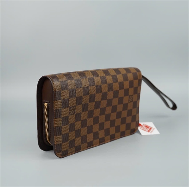 Túi Clutch LV ô vuông nâu SN0029 25cm (LT)KG+