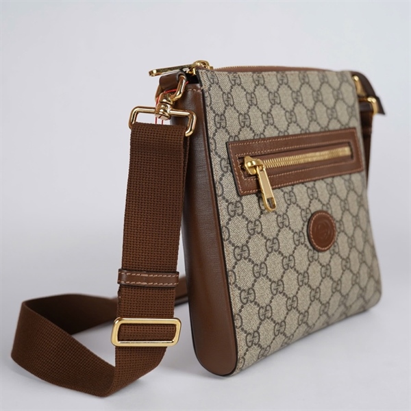 Túi GG đeo chéo xám (G038291878) sz21 KG+