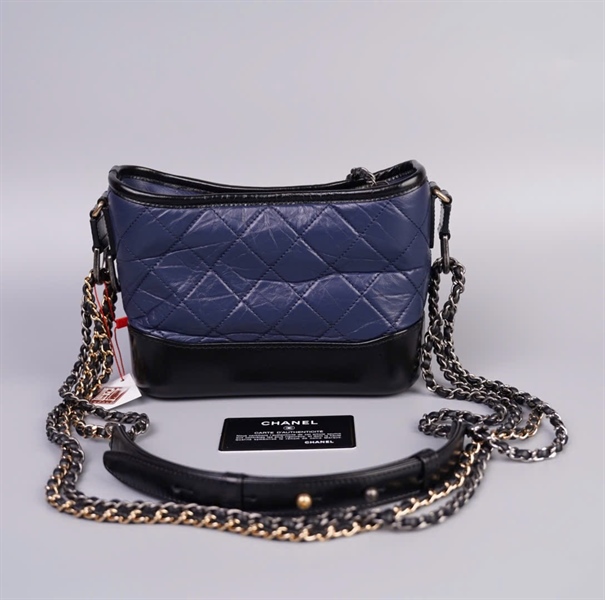 Túi Chanel Gab xanh đen size 18 (TB) +