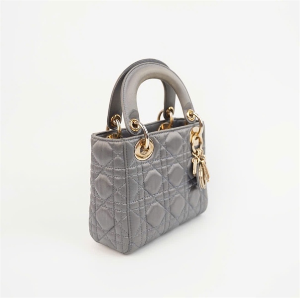 Túi Dior Lady màu xám sz mini +
