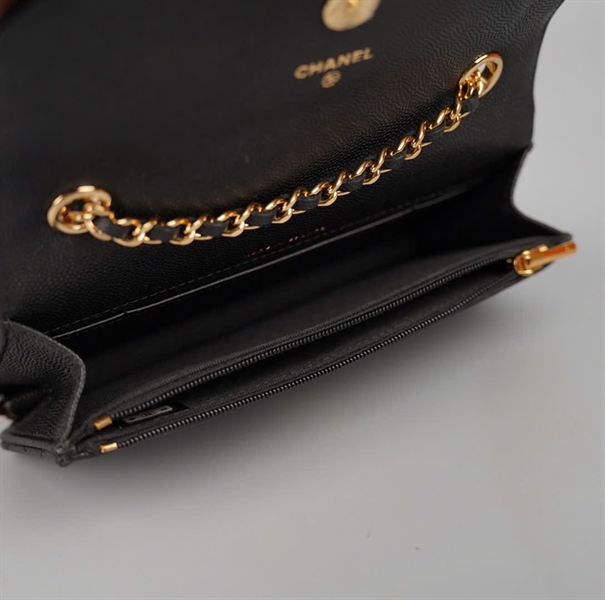Túi Chanel Charm đen (LHK8CAU1) sz17 KG+