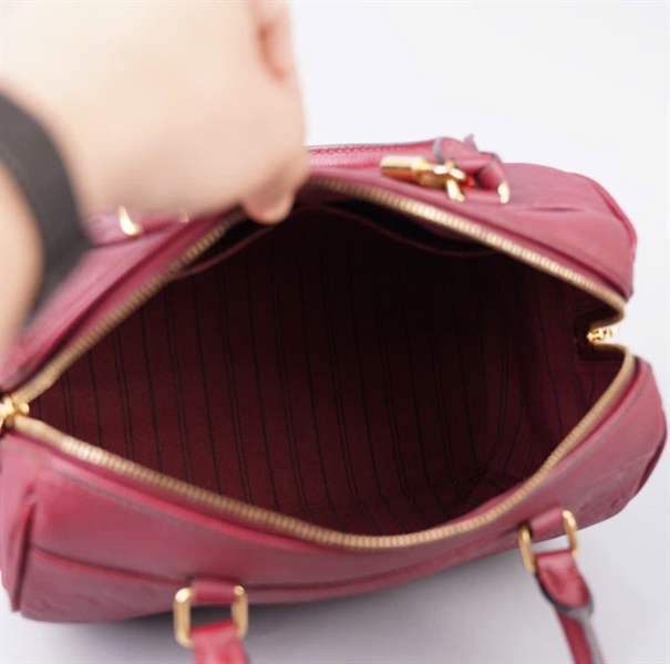 Túi LV Speedy đỏ kèm ổ + 2 chìa sz25 KG+
