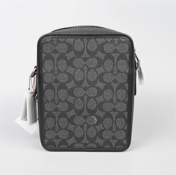 Túi Coach đeo chéo đen in hình sz16 +