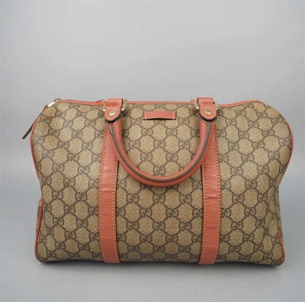 Túi GG Speedy xám viền đỏ (193603002404) sz32 KG+