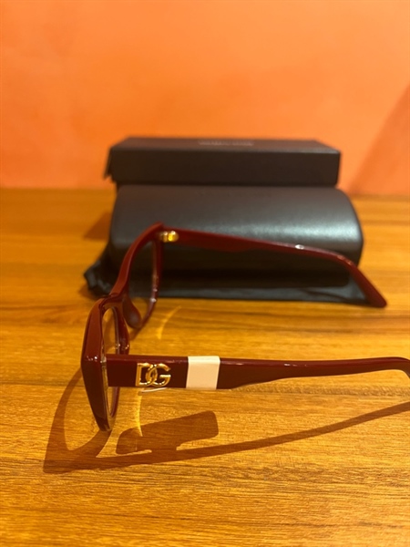 Kính D&G gọng đỏ đô KG+