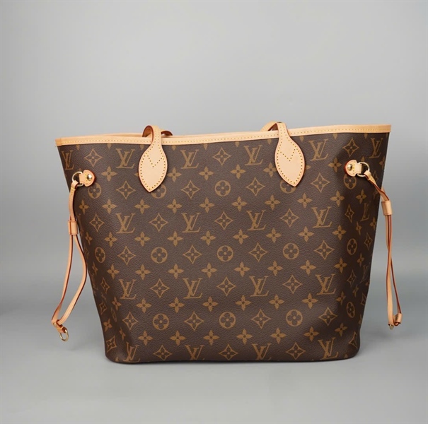 Túi LV Neverfull hoa nâu kèm ví sz32 KG+
