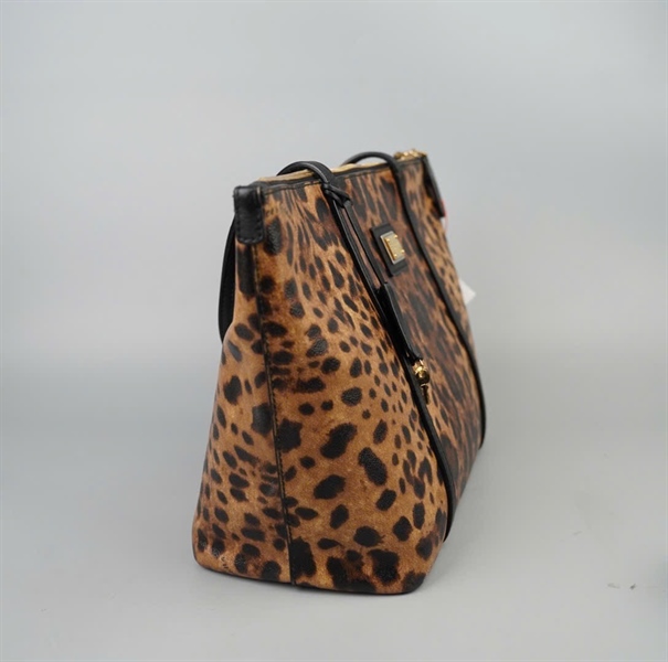 Túi D&G Tote da beo có ổ+ 2 chìa kèm lót form sz33 KG+