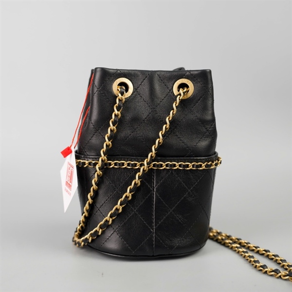 Túi Chanel Bucket đen (TGX81G6E) sz11 (LTB) KG+