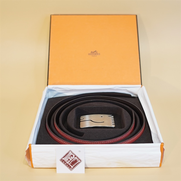 Thắt lưng Hermes màu đỏ gạch KG+