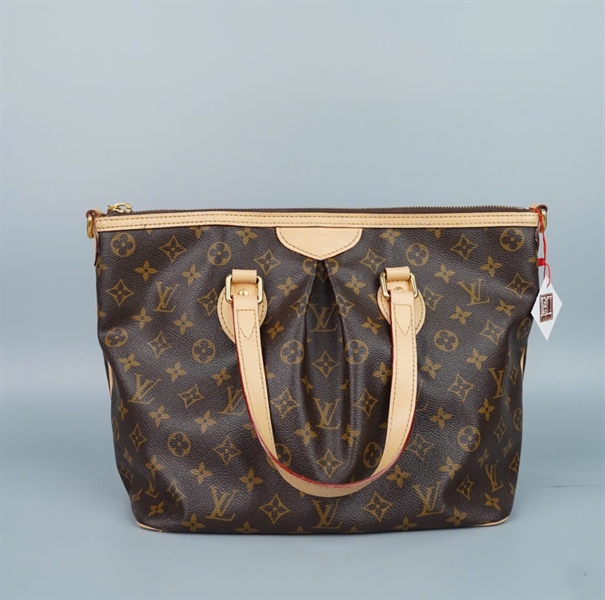 Túi LV hoa nâu kèm charm sz30 (ALT) KG+