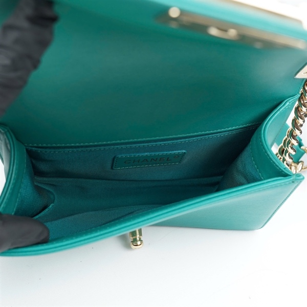 Túi Chanel Boy xanh (28659318) sz20 (BMC) KG+