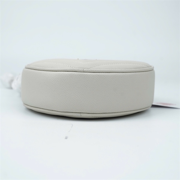 Túi YSL tròn trắng sz16 (LN) KG+