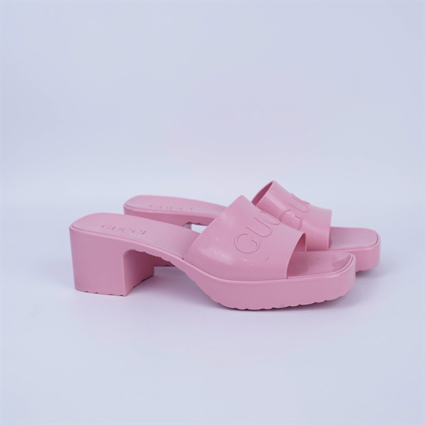 Dép GG màu hồng sz39 đế 5p KG +