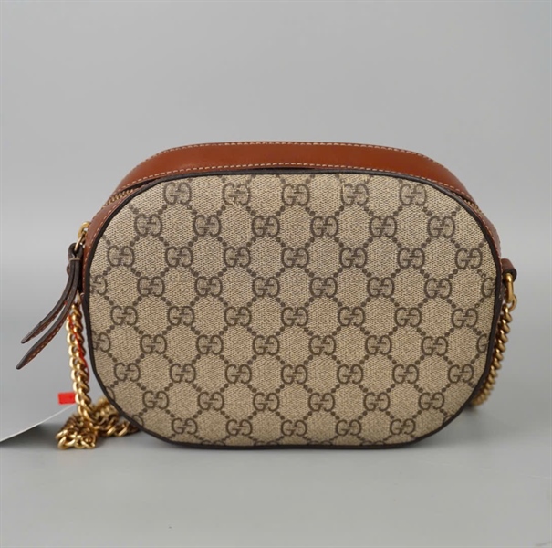 Túi GG đeo chéo xám (409535520981) sz19 (BQ) KG+
