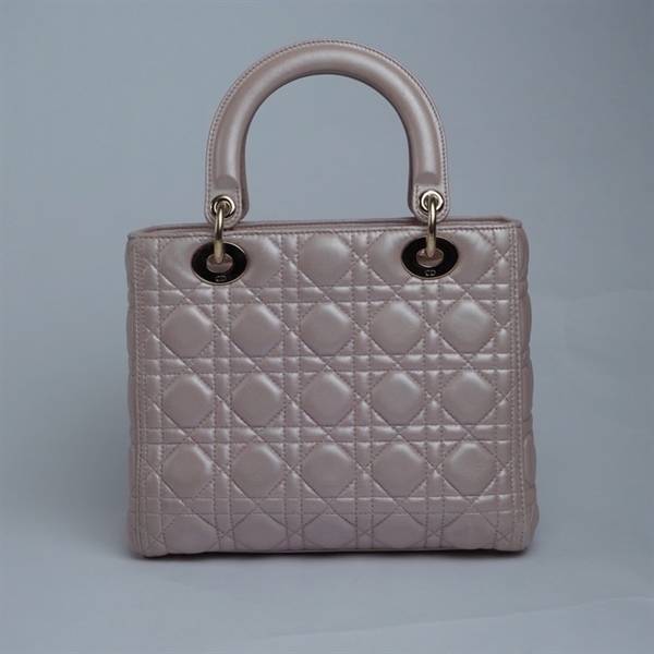 Túi Dior Lady hồng nude (15-BO-1107) szM (BQ) KG+
