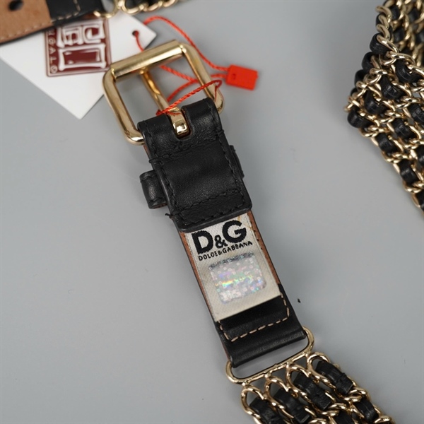 Thắt lưng D&G đen bản 3cm x 90cm KG+