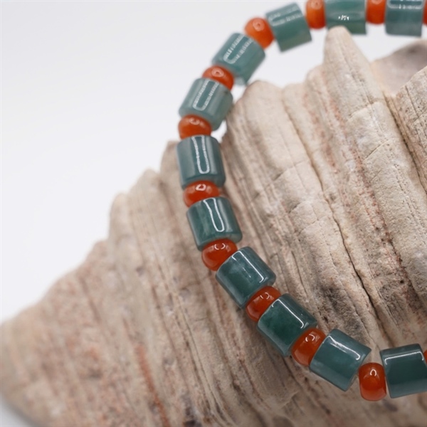 Vòng tay lam băng wuatamal mix mã não +