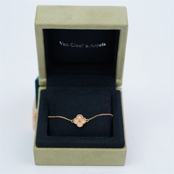 Vòng tay Van Cleef hoa vàng (JE526515) (HC) +