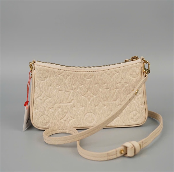 Túi LV hoa trắng da bê 2 strap sz20 KG+
