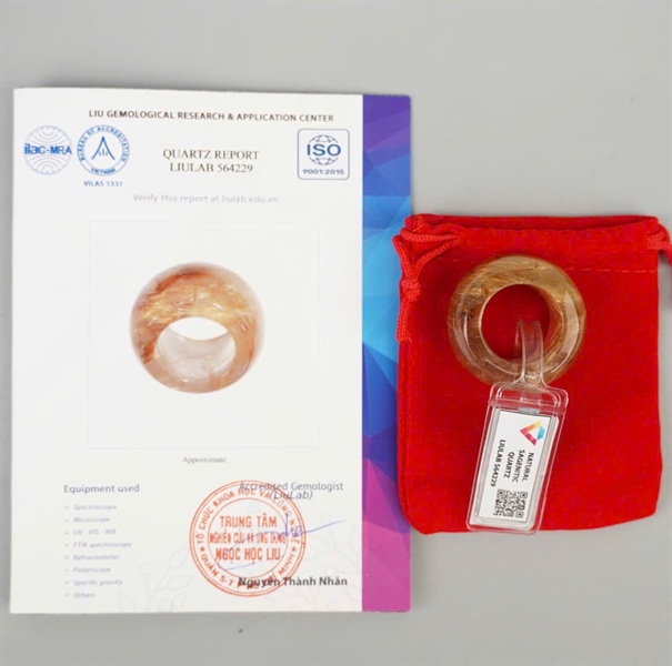Nhẫn càng long tóc vàng 564229 KG+