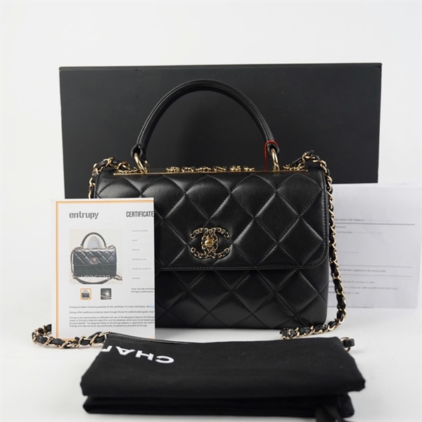 Túi Chanel Handle đen (XENAP16C) sz25 +