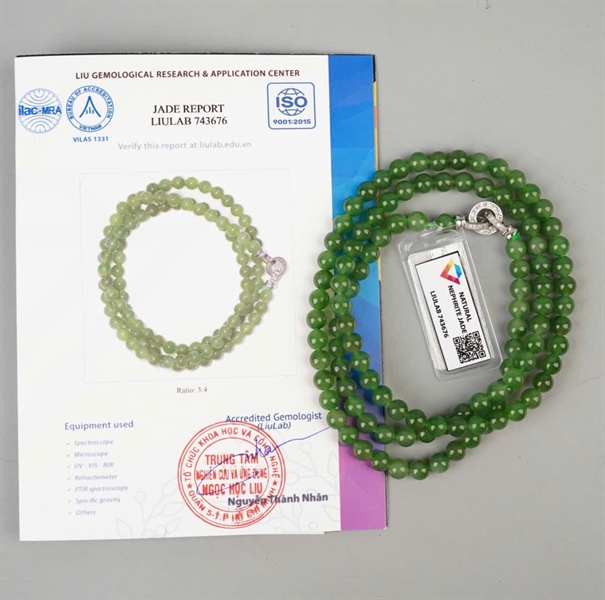 Chuỗi Ngọc Bích 743676 (Tân Cương Hòa Điền) KG+