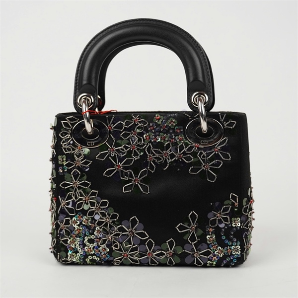Túi Dior Lady đen đính cườm (04-MA-1126) szmini (HC)+