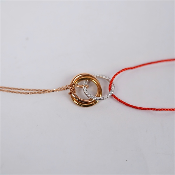 Vòng tay Cartier vàng mặt tròn (PTW226) KG+