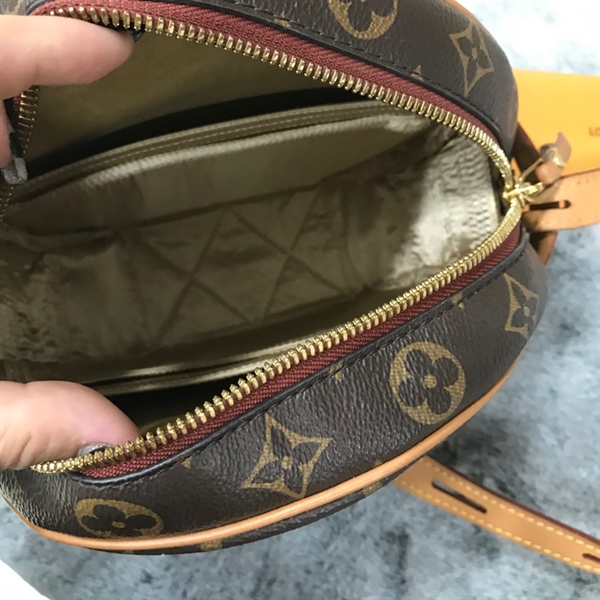 Túi tròn LV hoa nâu KG+