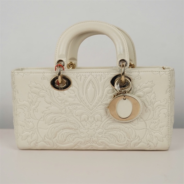 Túi Dior Joy trắng họa tiết (10-MA-1222) sz26 (BQ) KG+
