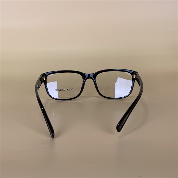 Kính gọng cận đen D&G logo vàng KG+