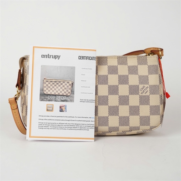 Túi LV Pochette ô vuông xám sz22 (HC)+